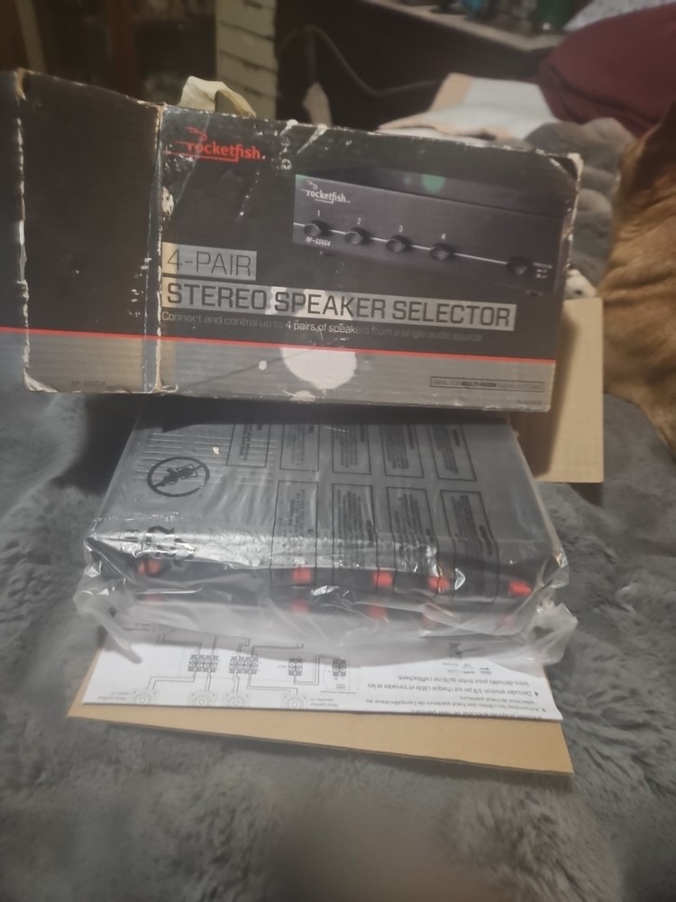 4 Pair Stereo Speaker selector