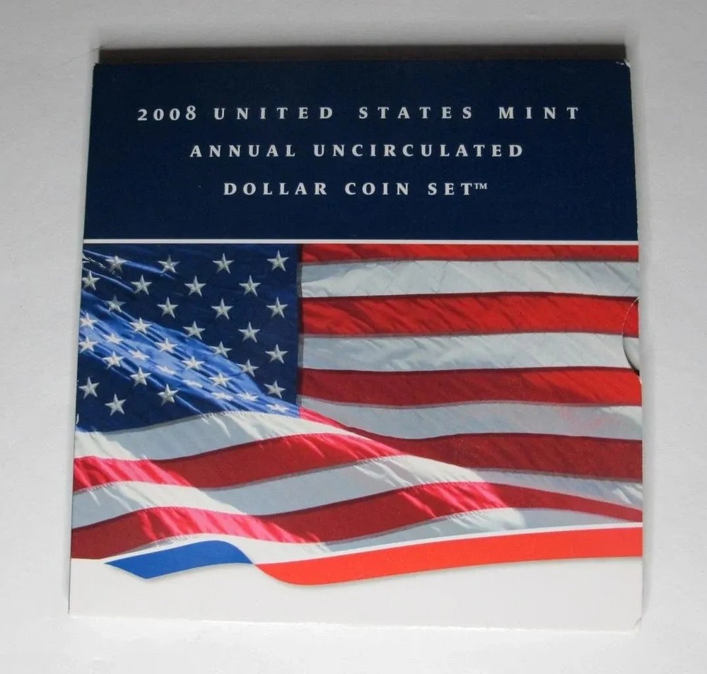 2008 US MINT ANNUAL UNCIRCULATED DOLLAR COIN SET