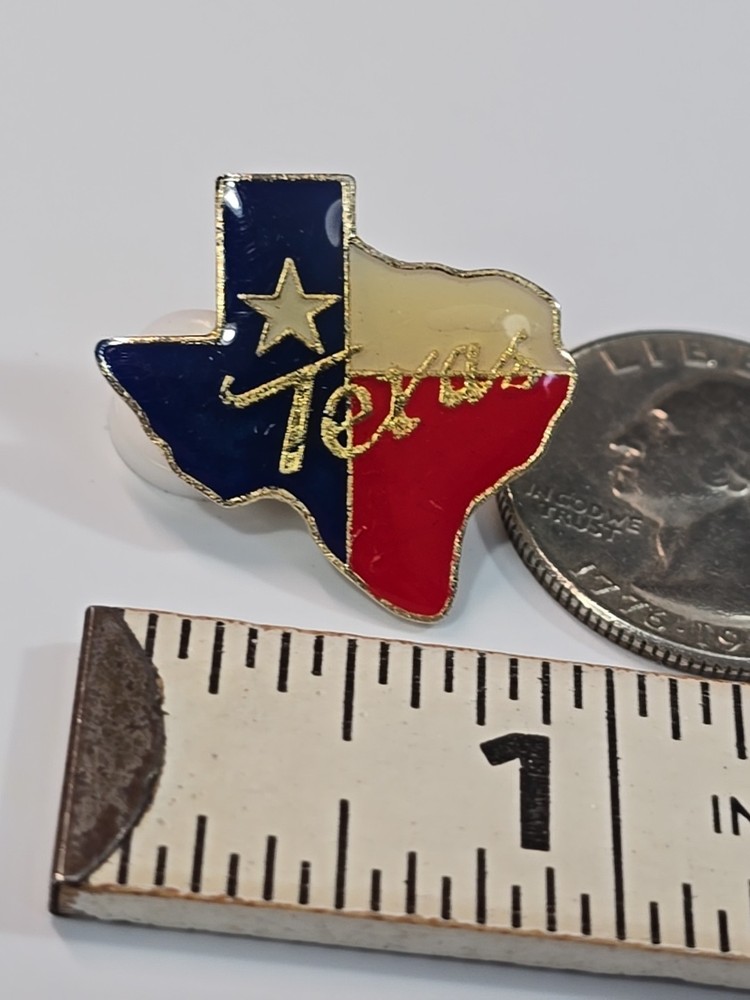 Texas Flag Background Souvenir Lapel Pin