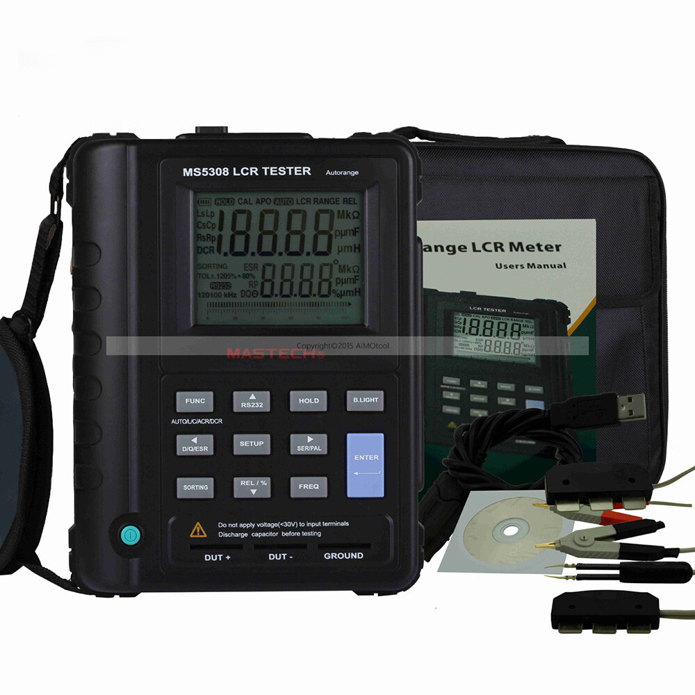 Mastech MS5308 LCR Meter Handheld Auto Range LCR Meter POST BY DHL