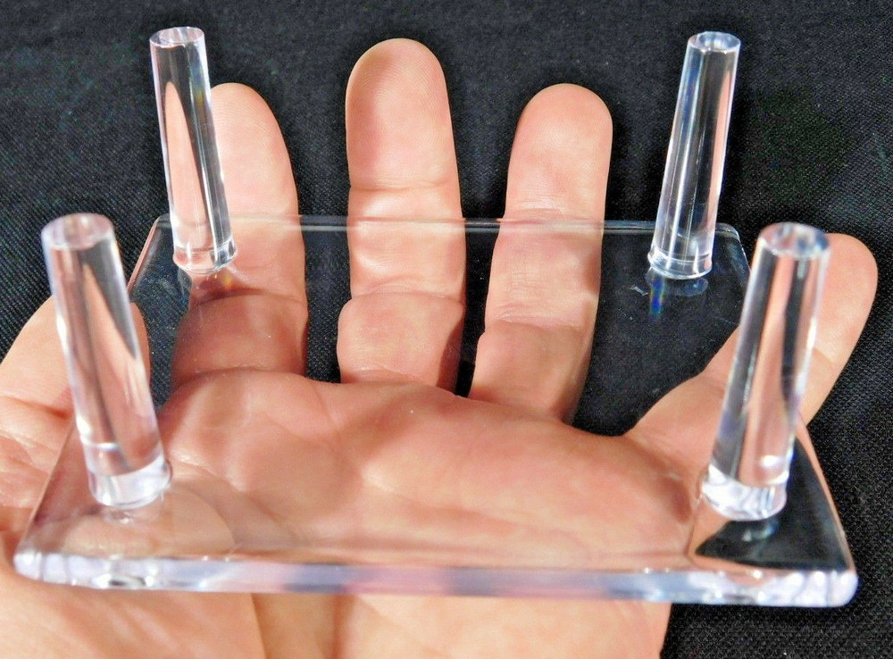 Display Stand Large Size FOUR Post Clear Lucite