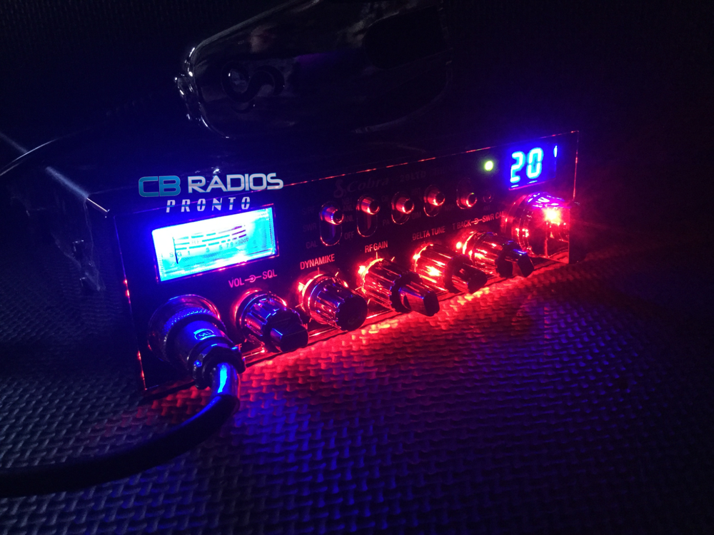 Cobra 29 LTD Chrome - RED NITRO LED LIGHT RINGS + PERFORMANCE TUNED + ECHO