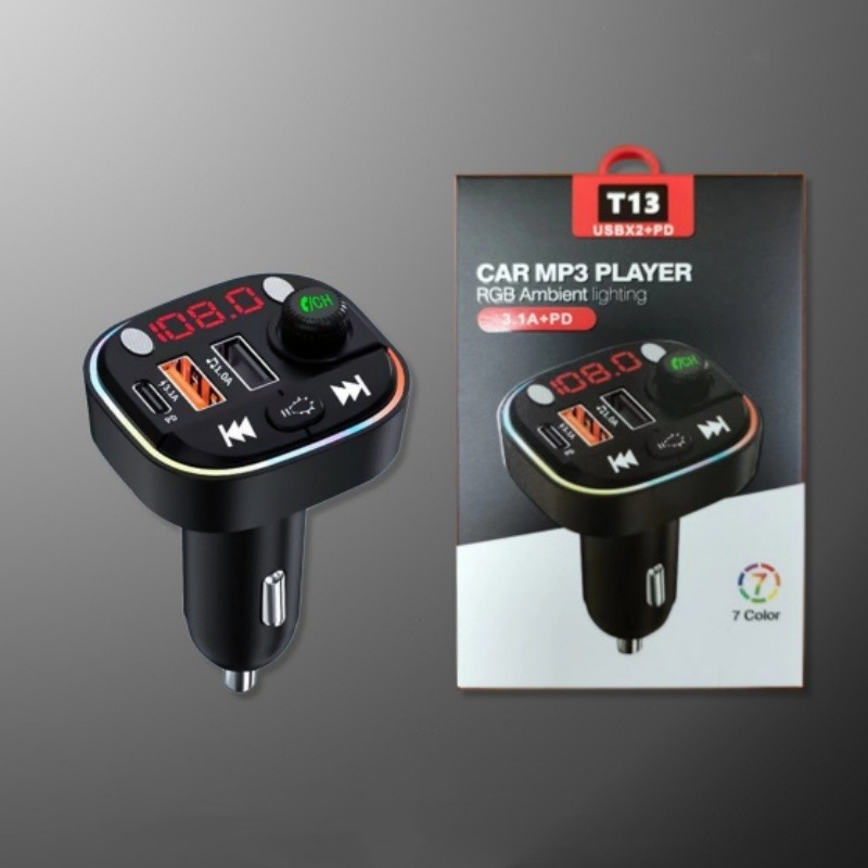 FM Transmitter, Bluetooth FM Transmitter Wireless Radio Adapter Car Kit