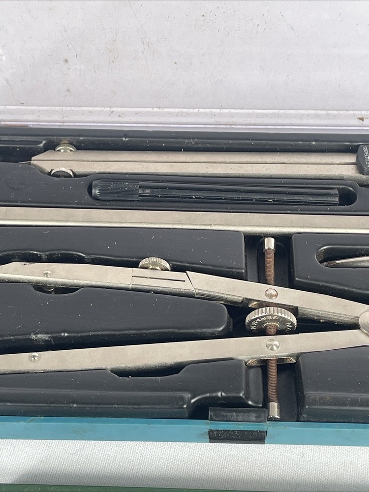 Vintage Staedtler Mars Masterbow Drafting Compass Set w/ Extra Lead Germany