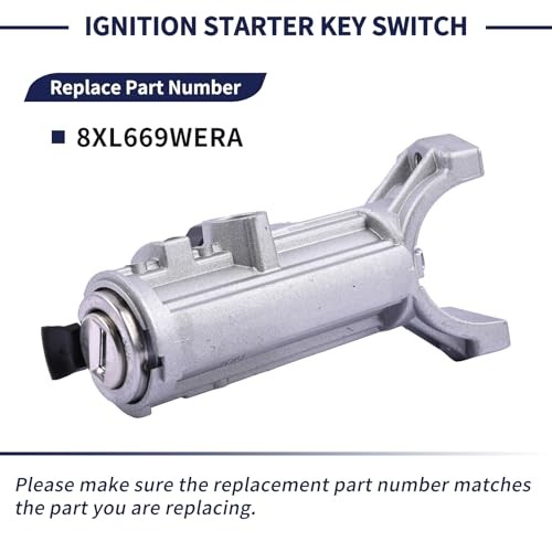 Ignition Starter Switch Cylinder Housing Assembly with 2 Keys 8XL669WERA