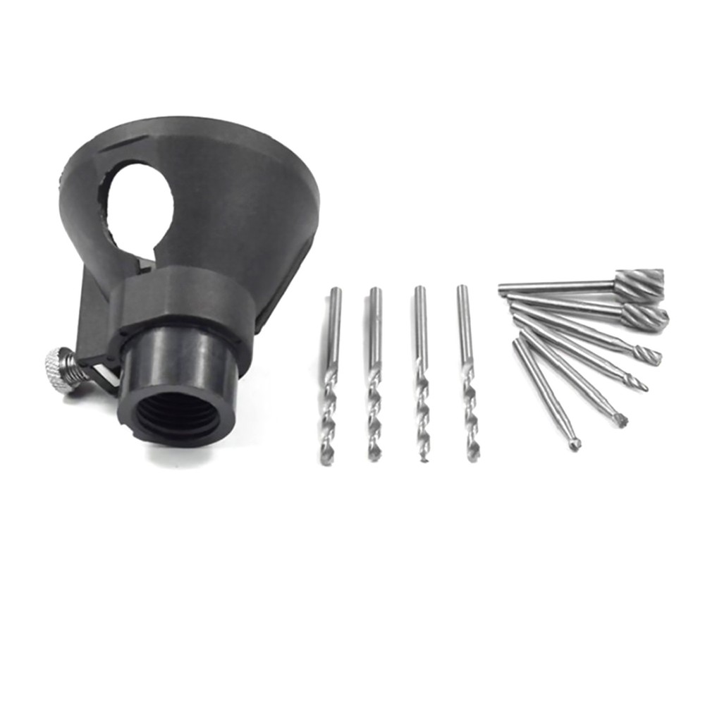 Large Window Wood Guide HSS Router With Drill Bits Set For Dremel D
