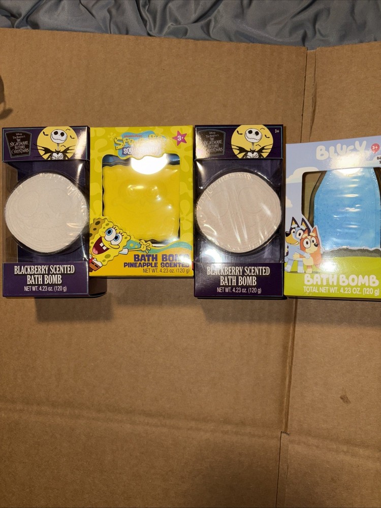 Bath Bombs Stitch SpongeBob Bluey Stitch NEW