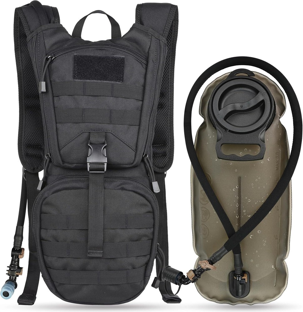 Hydration backpack with 3L TPU water bag, military backpack