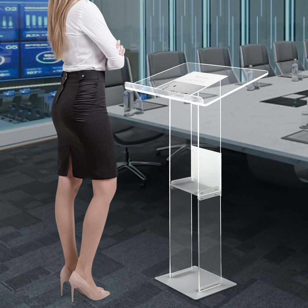 Acrylic Podium Stand for Presentations, Lectures & Conferences