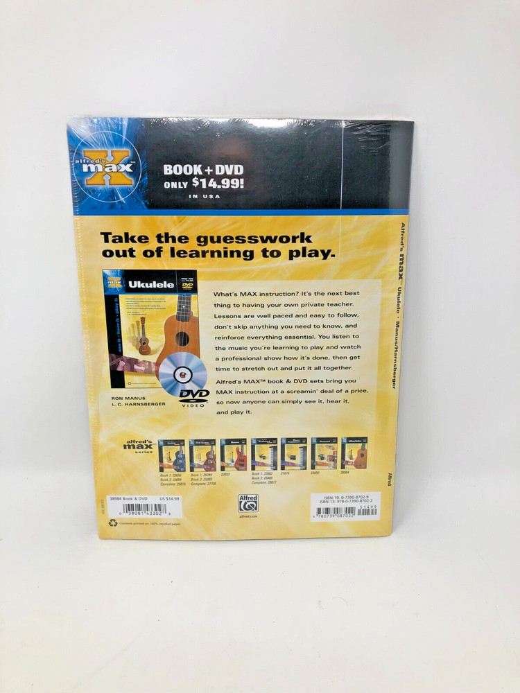 Alfred's MAX Ukulele Method With DVD Ukulele Music