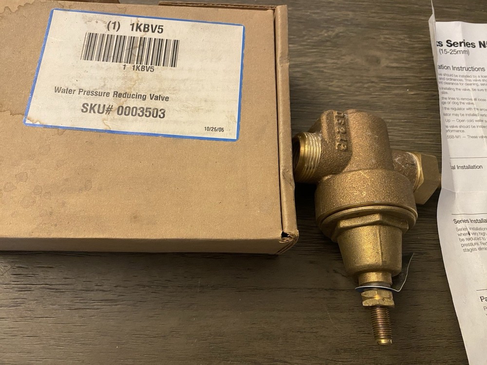 Watts N55B-M1 Water Pressure Reducing Valve 1/2"-1" Series NOS