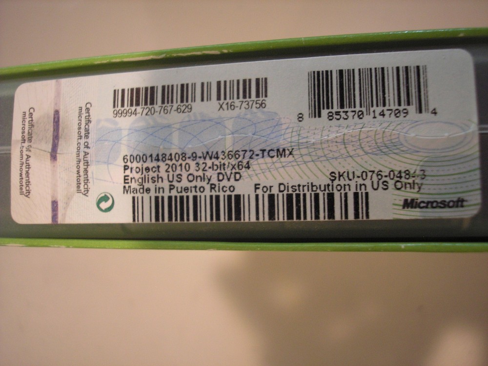 Microsoft Project 2010 Standard For 2 PCs Full Retail Version =SEALED BOX=