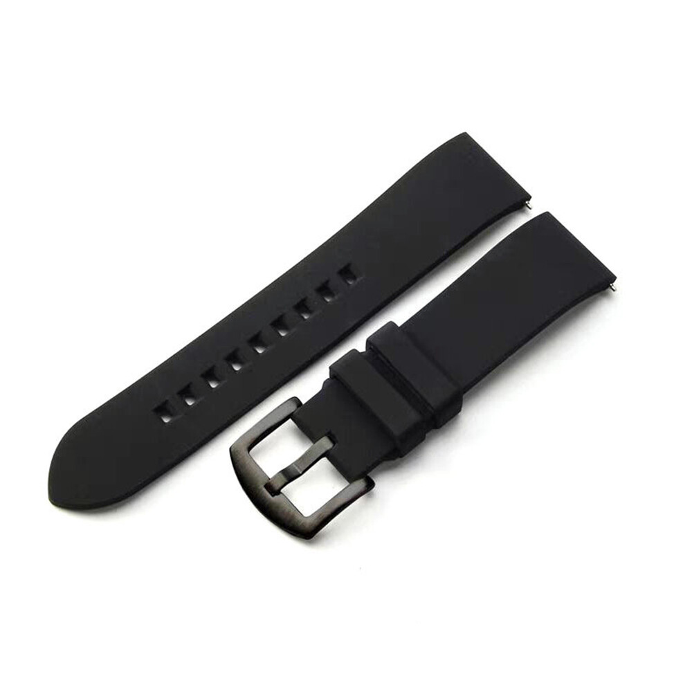20mm 22mm Soft Silicone Watch Band Divers Replacement Strap Quick Release US *