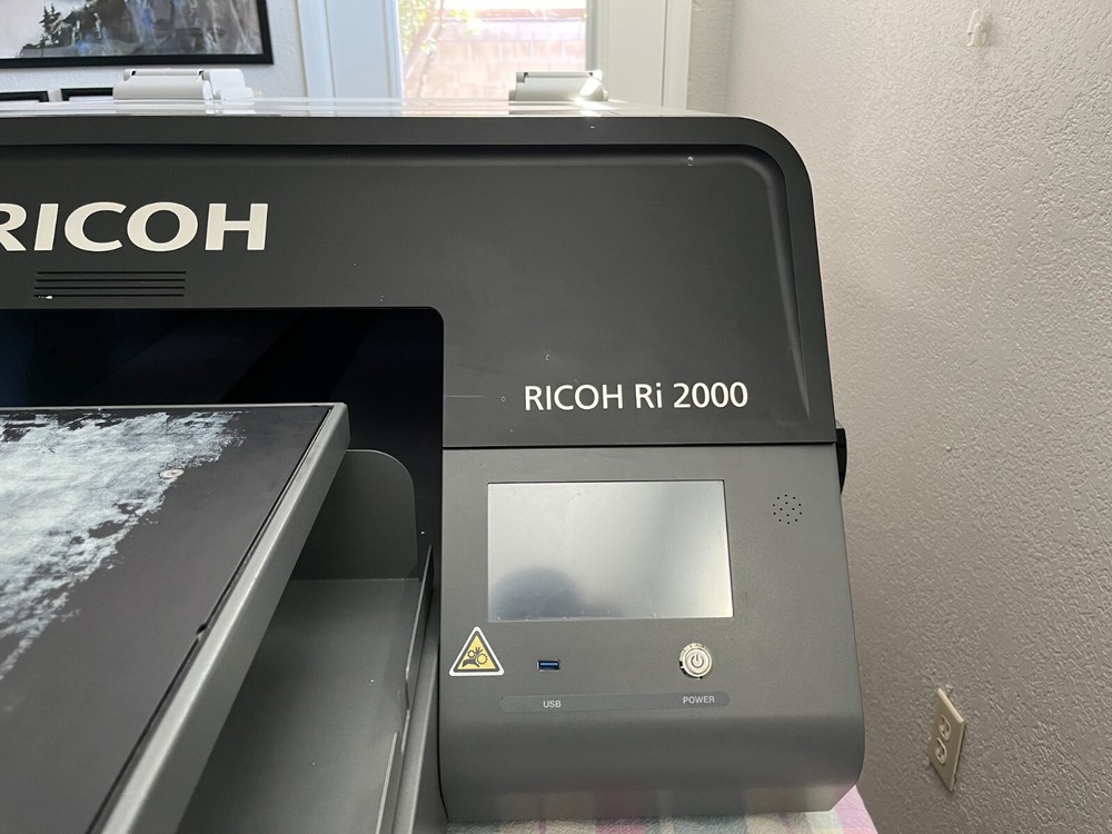 Ricoh Ri 2000 DTG Printer w/ Heat press & Tables