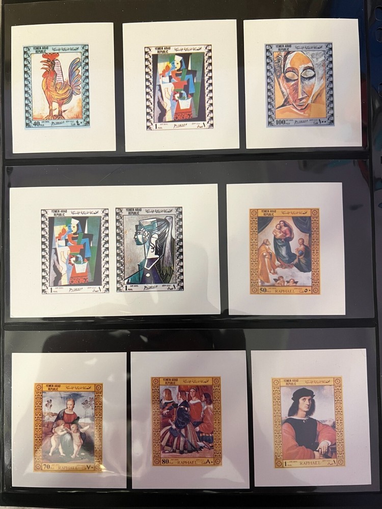 Yemen YAR Chromalin Proof Stamp Collection 158 Different! RARE!