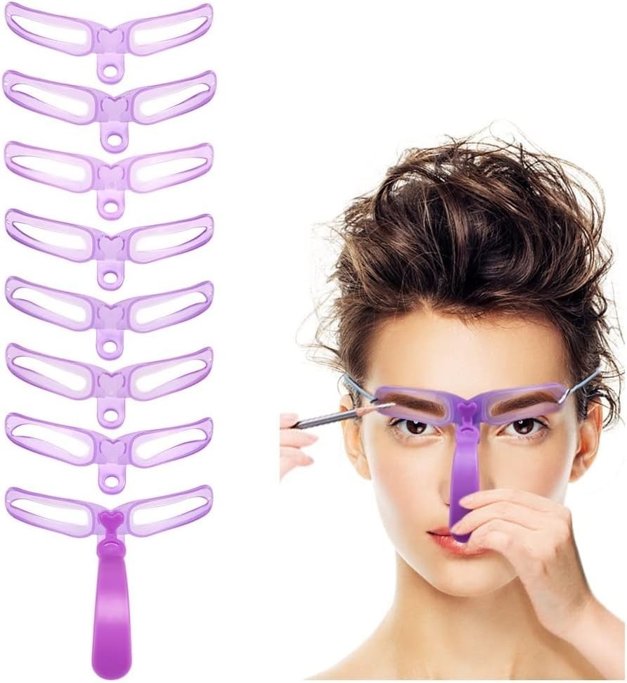 24 Styles Eyebrow Shaping Stencils Grooming Shaper Reusable Template Makeup Tool