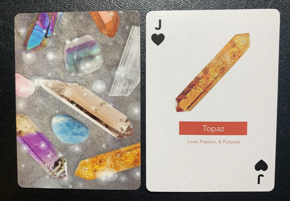 Swap Playing Card   CRYSTAL HEALING CARD   TOPAZ