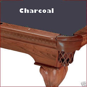 9' Charcoal ProLine Classic Billiard Pool Table Cloth Felt - SHIPS FAST!