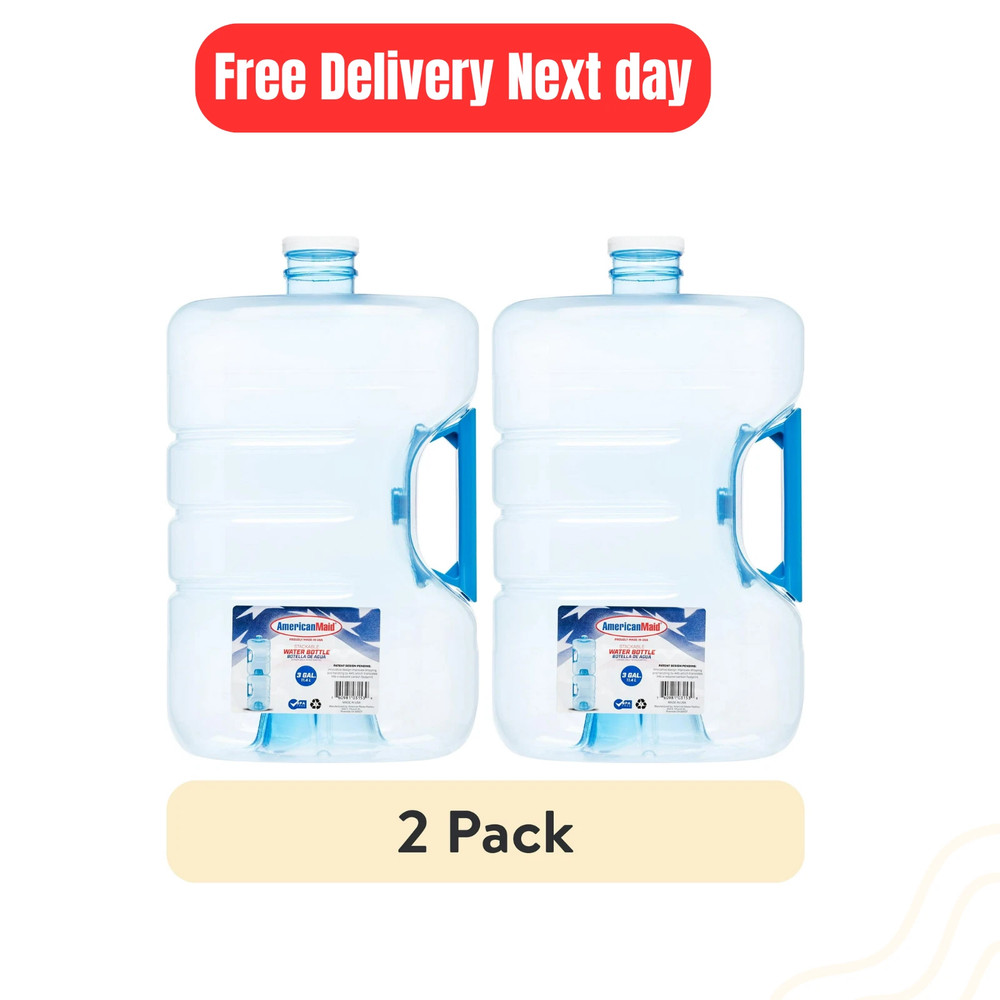 (2 pack) America - Stackable & Refillable Water Gallon (3gal per Gal)