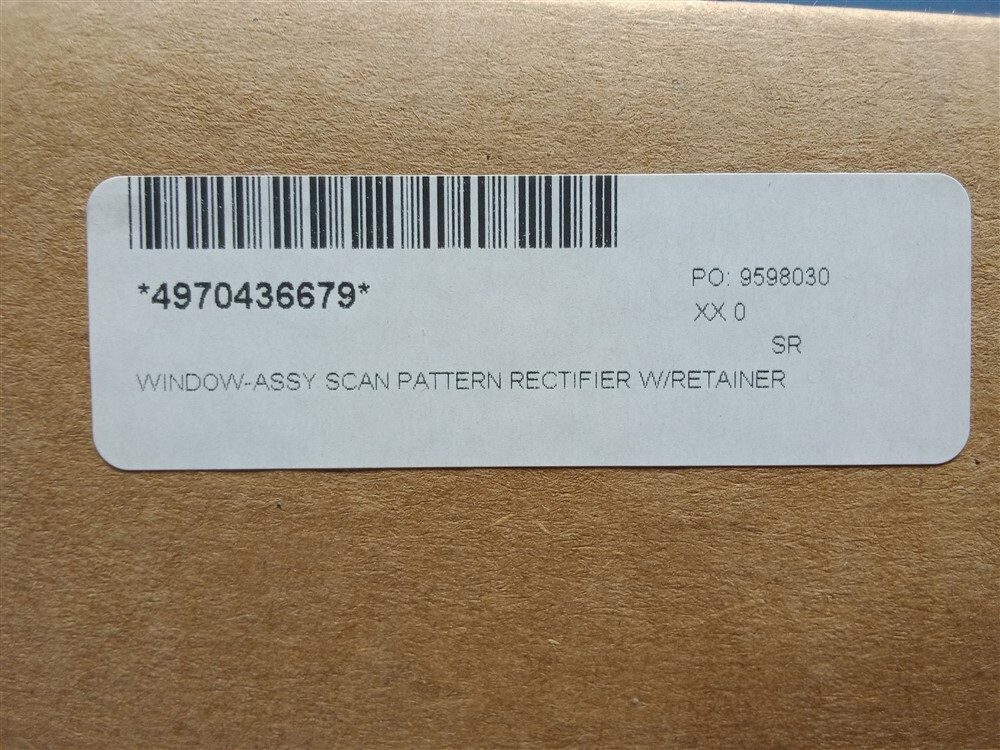NCR 4970436679 Scan Pattern Rectifier Window Assembly w/Retainer