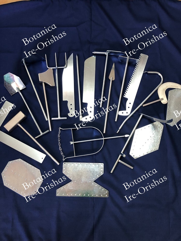 HERRAMIENTAS TOOLS DE OGGUN OGUN CABEZERA  RELIGION YORUBA IFA SANTERIA