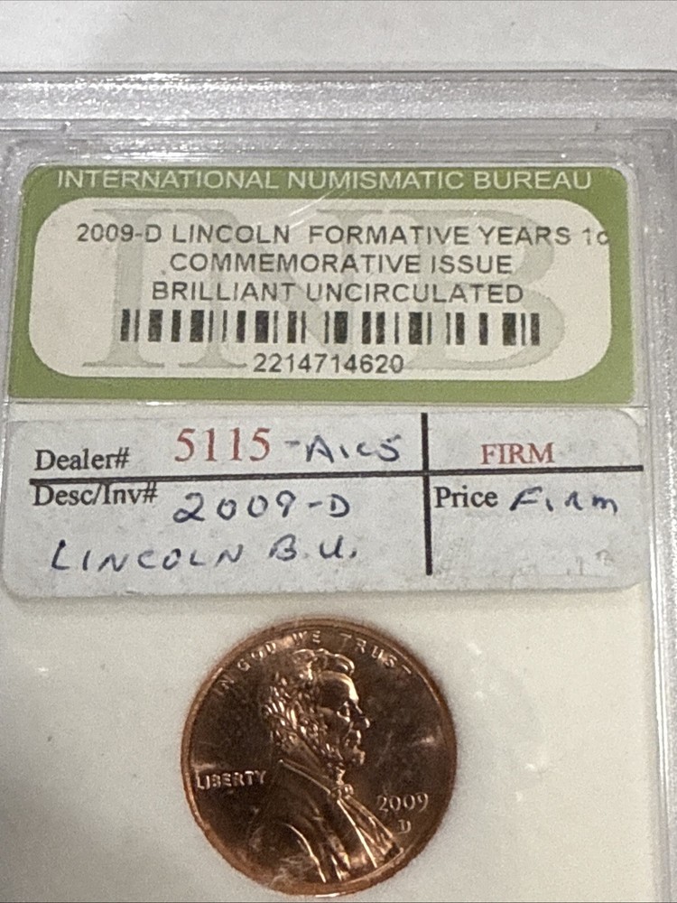 2 2009 D Lincoln Commemorative Cent Professional Life - Brilliant Uncirculated