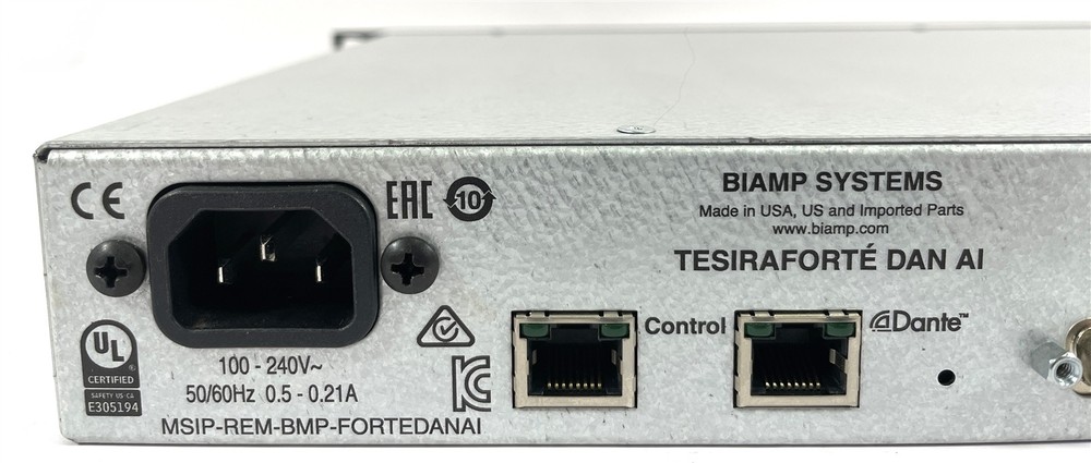 Biamp Tesira Forte Dan AI Fixed I/O Server