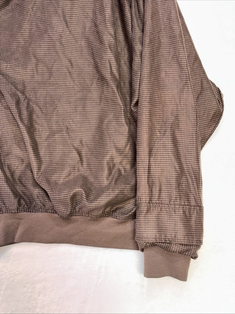 Zero restriction golf outerwear brown micro suede men’s medium 1/4 Snap pullover