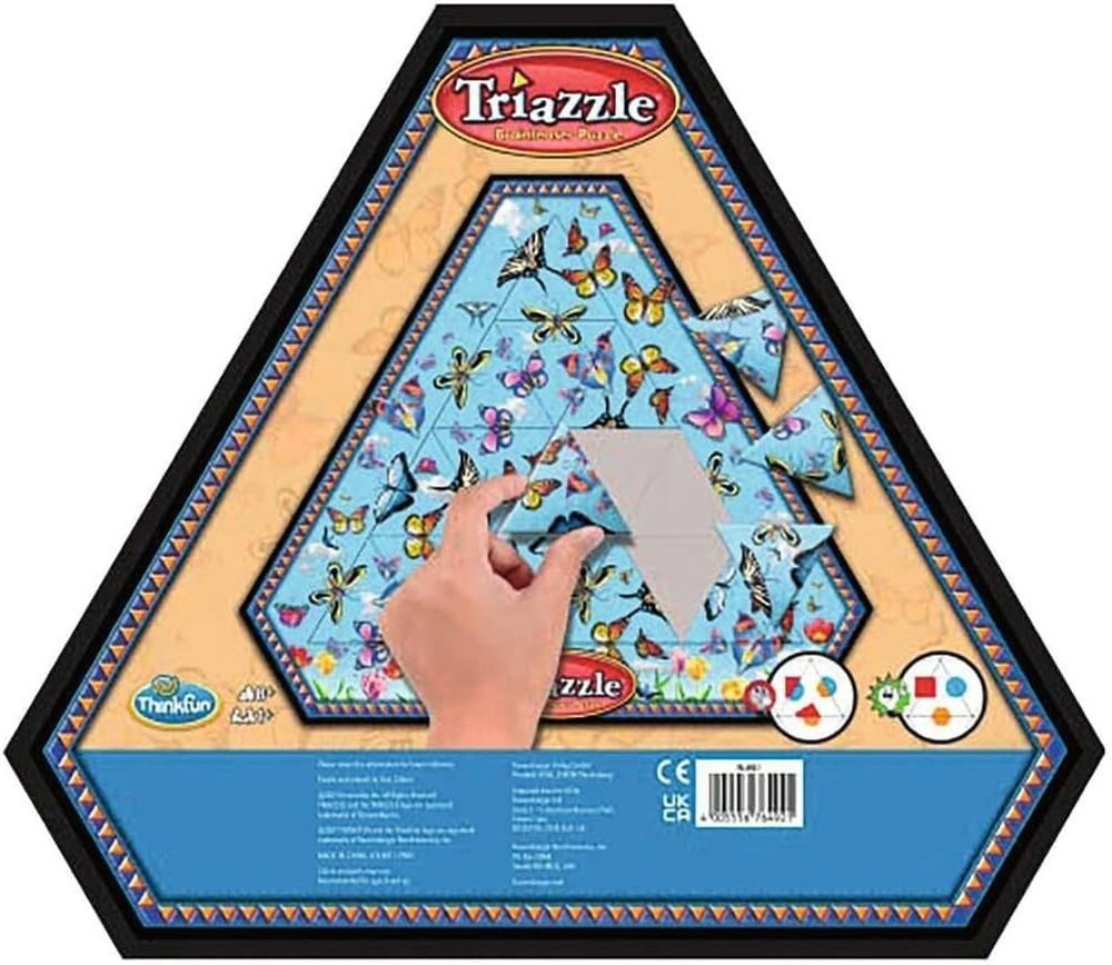 Think Fun Triazzle Picture Brain Puzzle Multi-Pack -Frog-Dolphin Memory