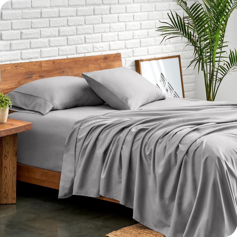 Queen Sheet Set - Luxury 1800 Ultra-Soft Microfiber - Double Brushed - Deep Pock
