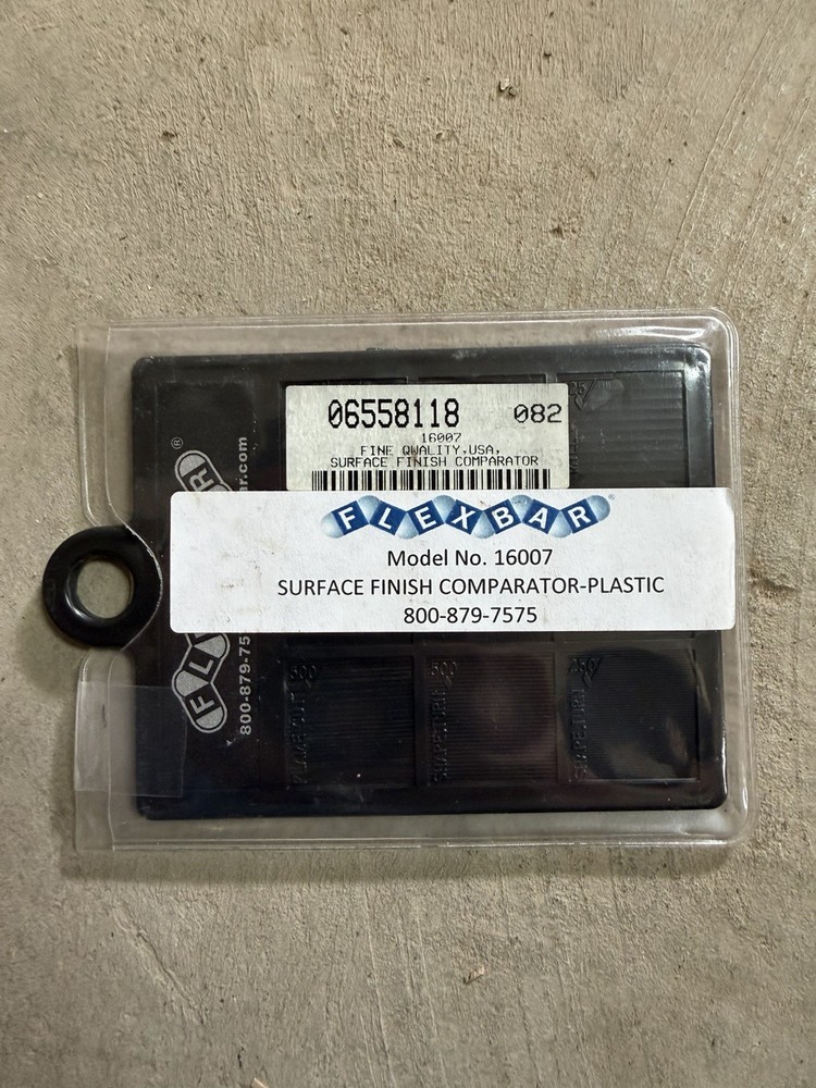 FLEXBAR SURFACE FINISH COMPARATOR- PLASTIC - #16007