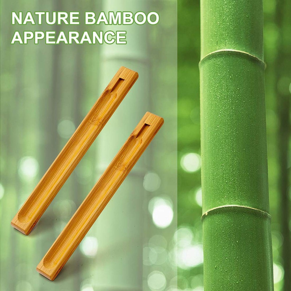 Bamboo Wood Incense Holder for Sticks with Adjustable Angle,
