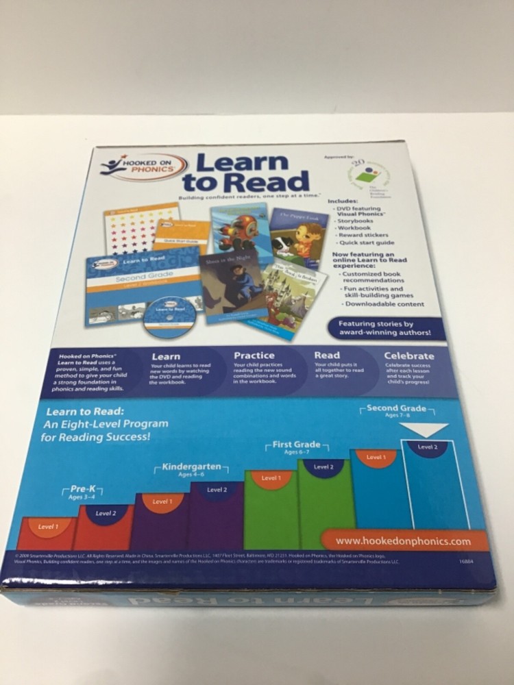 Hooked On Phonics Learn To Read Second Grade Level 2 NEW
