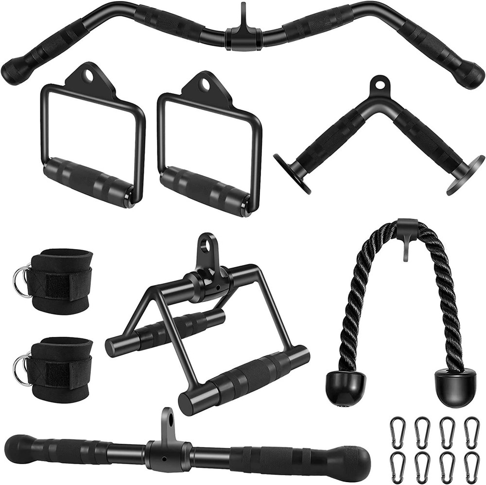 LAT Pulldown Bar Attachments, Cable Machine Accessories for Home Gym, Triceps...