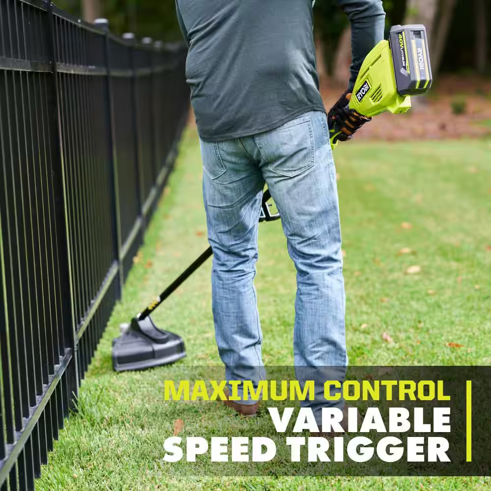 40V 15 In. Expand-It Cordless Battery Attachment Capable String Trimmer with 4.0