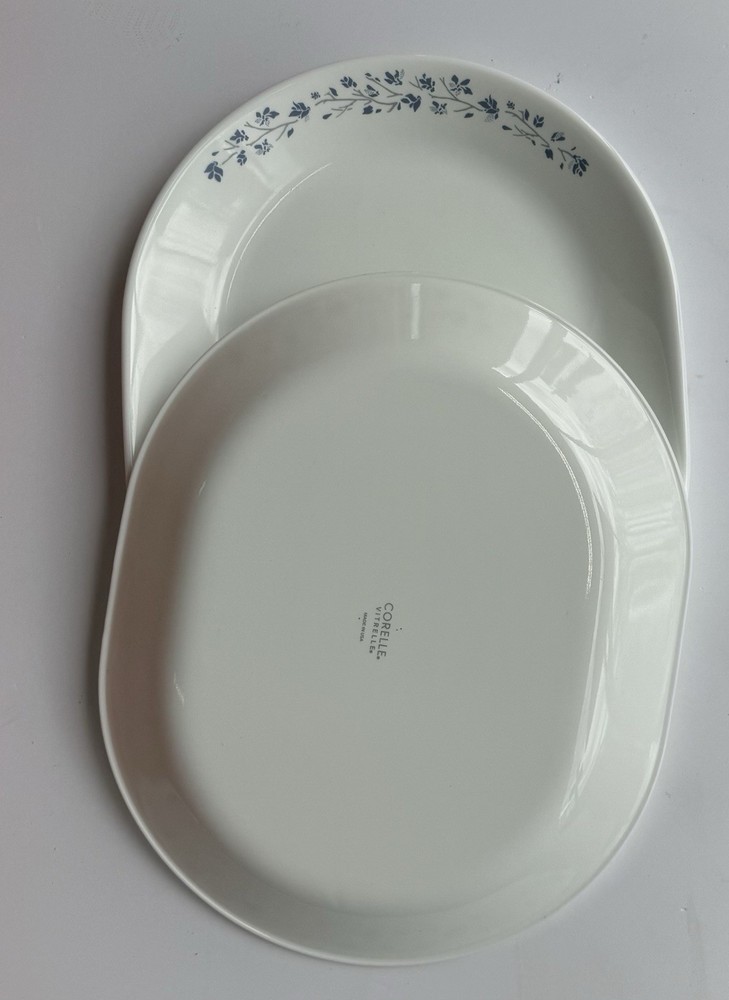 Corelle Lilac Blush Serving Platter 121/4x10" Set 2