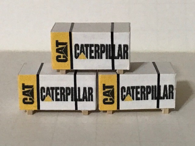 HO Scale (3 pcs) Caterpillar Wrapped  Load