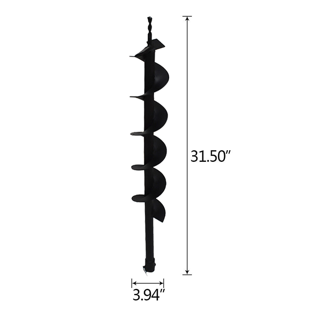 High Precision 4" Earth Auger Drill Bits For Gas Powered Post Fence Hole Digger