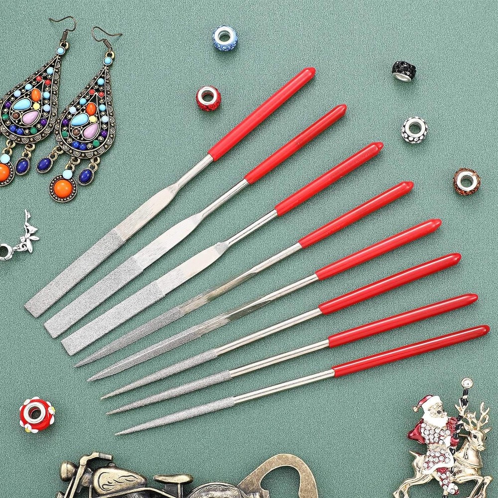 Miniature and Model Files, Includes Diamond File Set (Round, Flat and Triangular