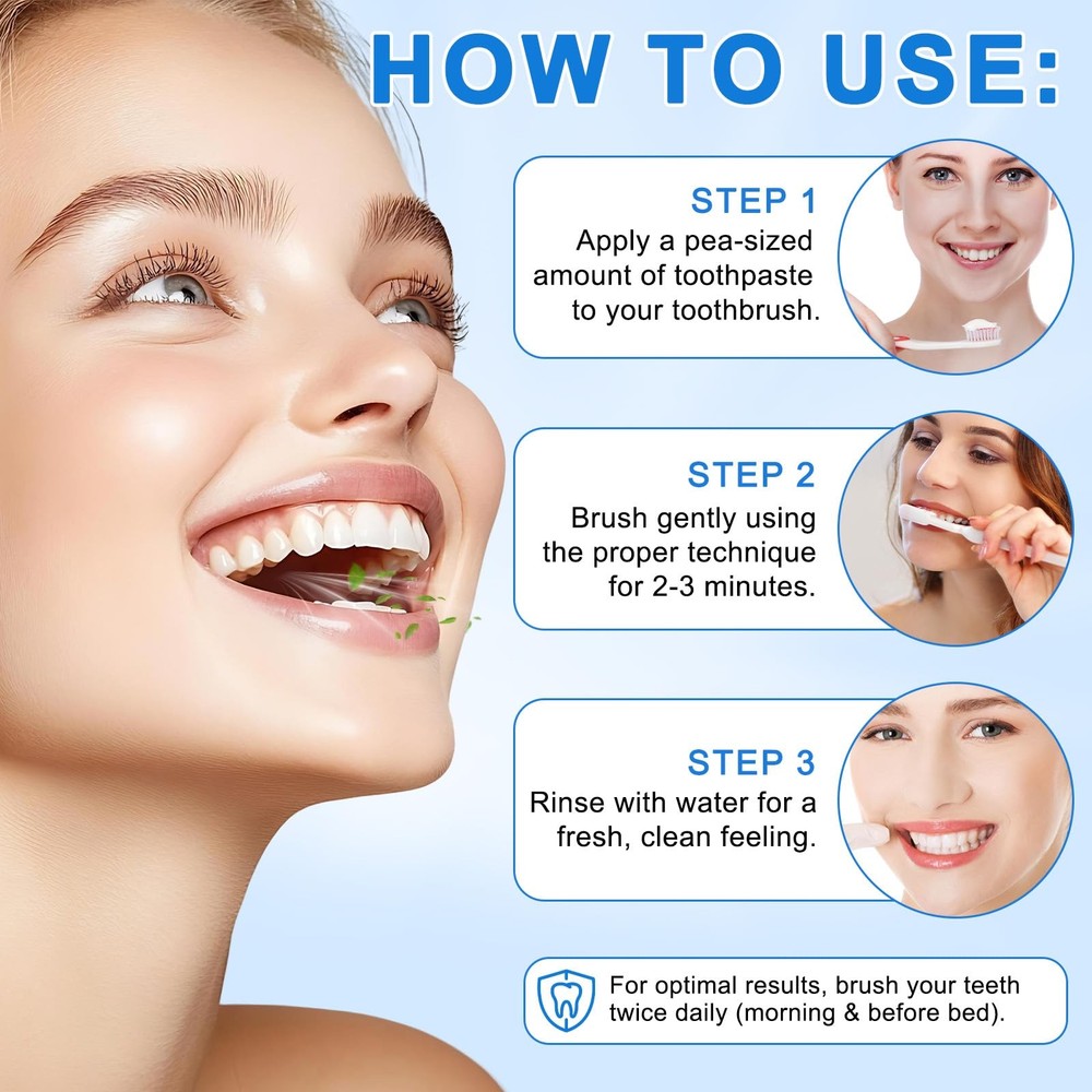9.9% Hydroxyapatite Toothpaste Nano Hydroxyapatite Toothpaste Protects Enamel...