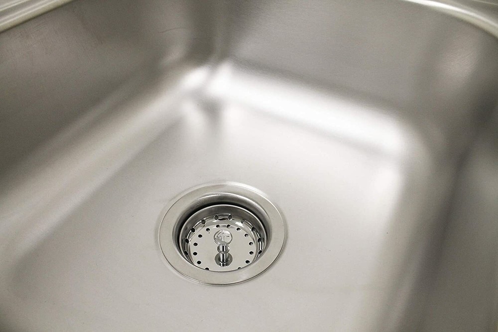 PLUMB PAK PP8PC Stainless Steel Kitchen Sink Basket Strainer w/ Fixed Stick Post