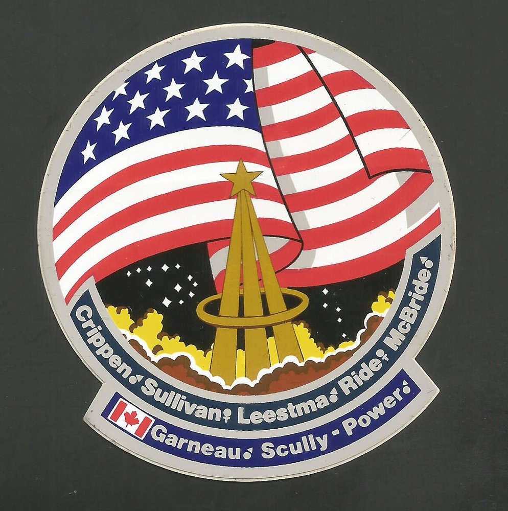 NASA SHUTTLE CHALLENGER 41-G  CREW PATCH SPACE DECAL STICKER 3 1/2"