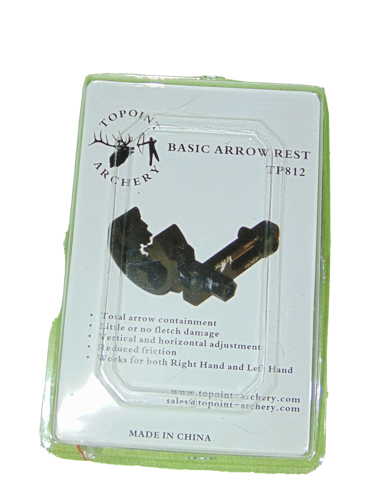 Topoint Basic Arrow Rest Bow Hunting Go Bag New