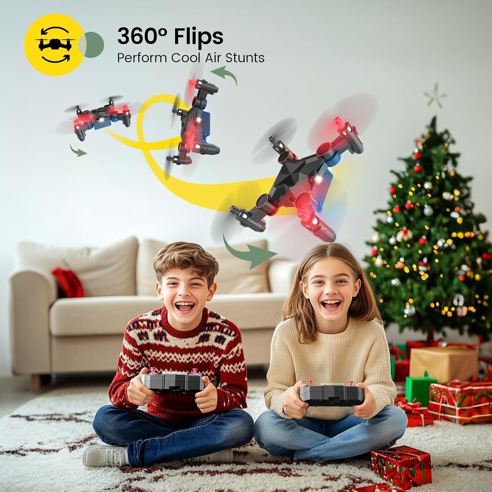Exciting Foldable Mini Drone for Kids - Includes Remote & Propeller Guards!