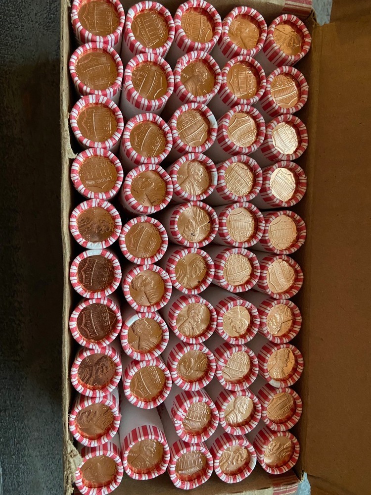US Penny roll Set - 2008-2014 (7 UNC Rolls)