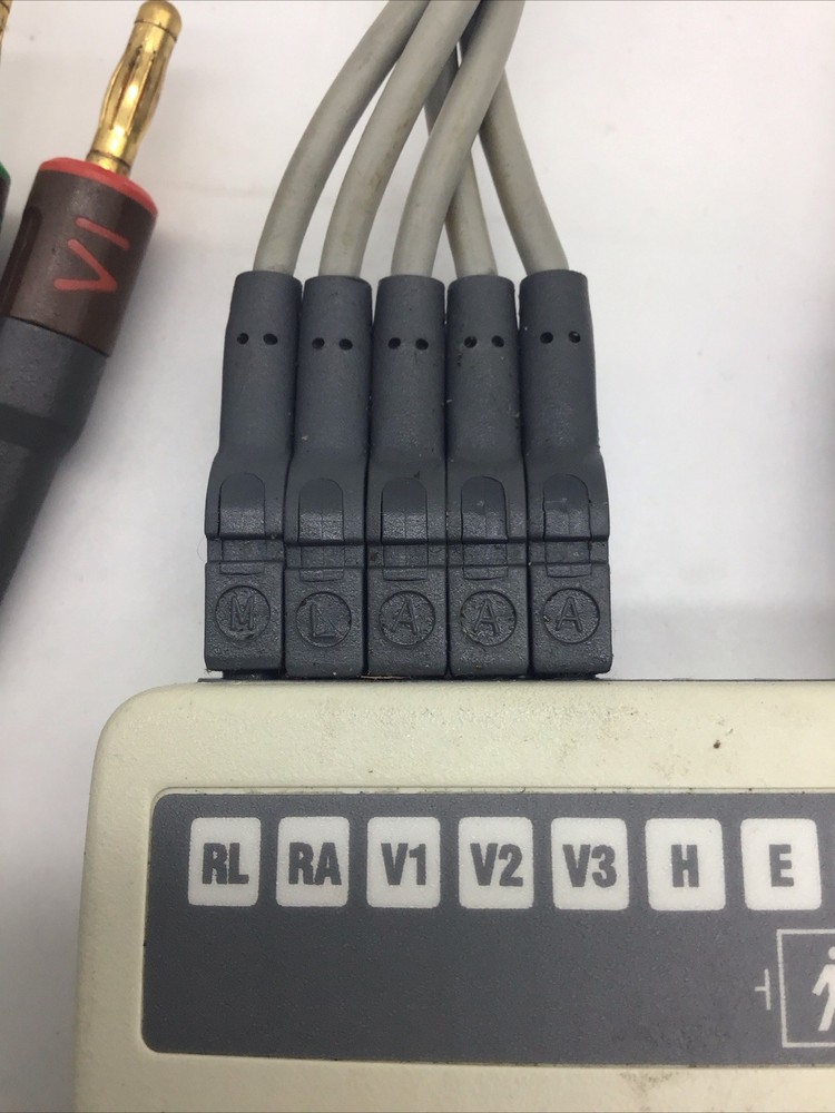 Marquette Acquestion CAM-14 ECG Interface W/Leads Untested Sold As-Is Read