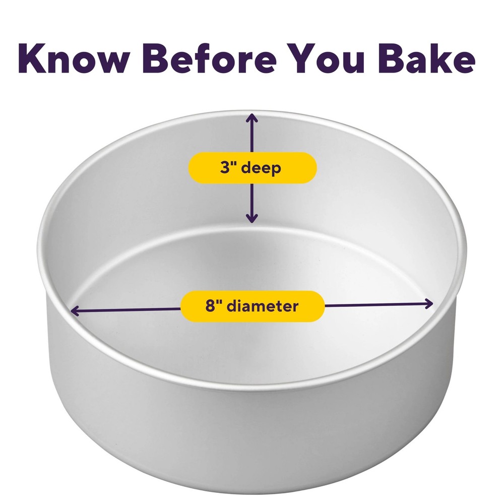 Round Cake Pan tool Extra-Deep Aluminum baking tray for kitchen