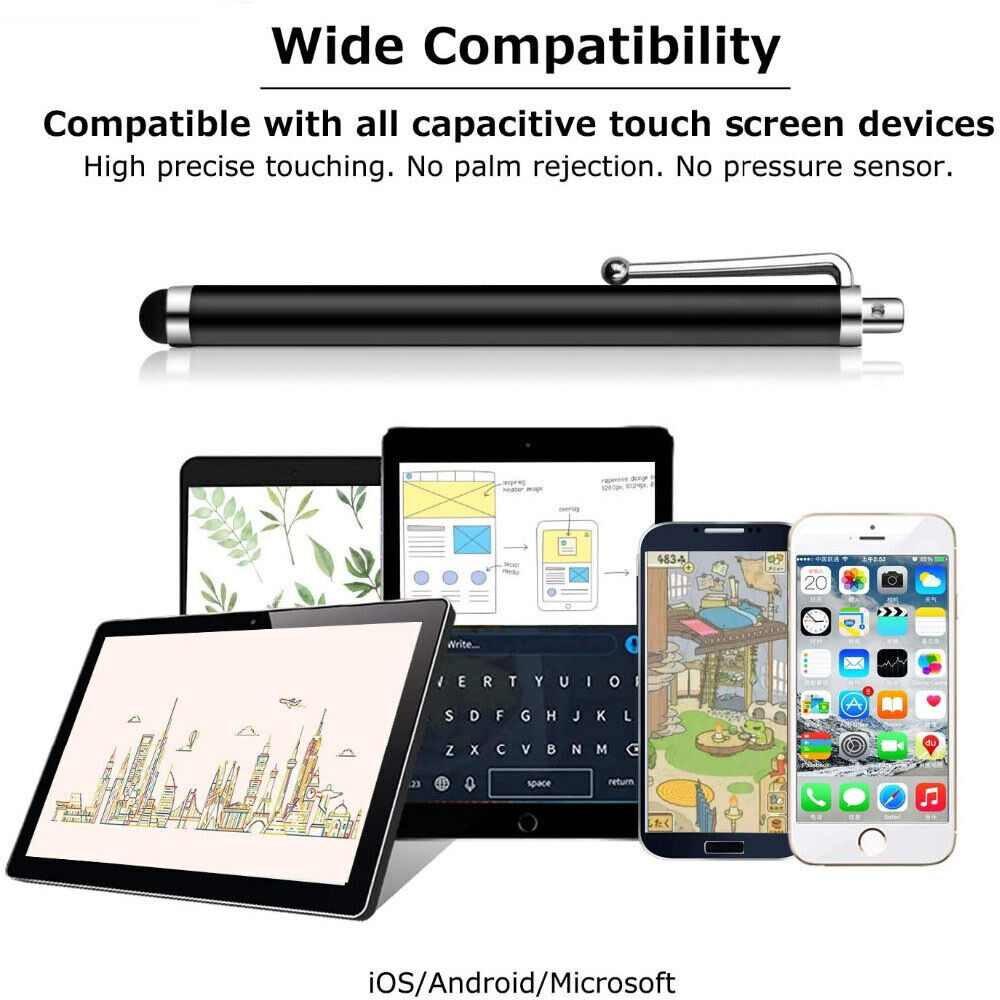 10-30PCS Universal Capactive Touch Screen Stylus Pens For iPad iPhone Android PC