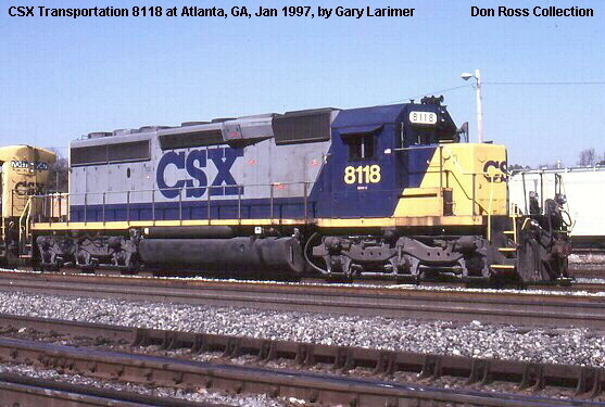 CSX USAT GP38-2 SD40-2 Yn2 G Scale Decal Set