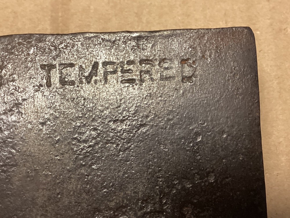 Vintage Axe Head Tempered